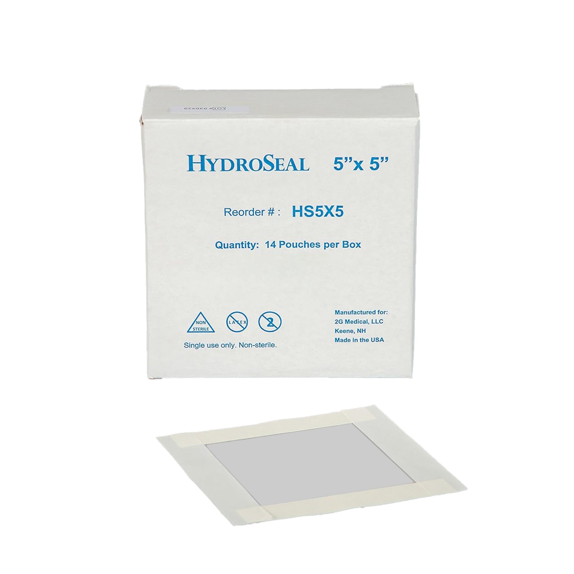 HydroSeal IV Site Barrier Protector, 5 x 5 Inch MK 1136590