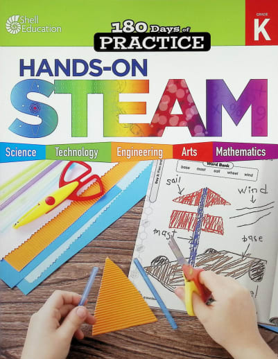 180 Days of Practice: Hands-On STEAM: Grade K