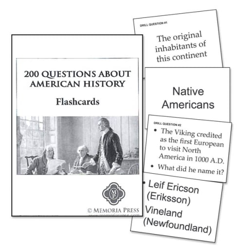 Memoria Press 200 Questions About American History Flashcards