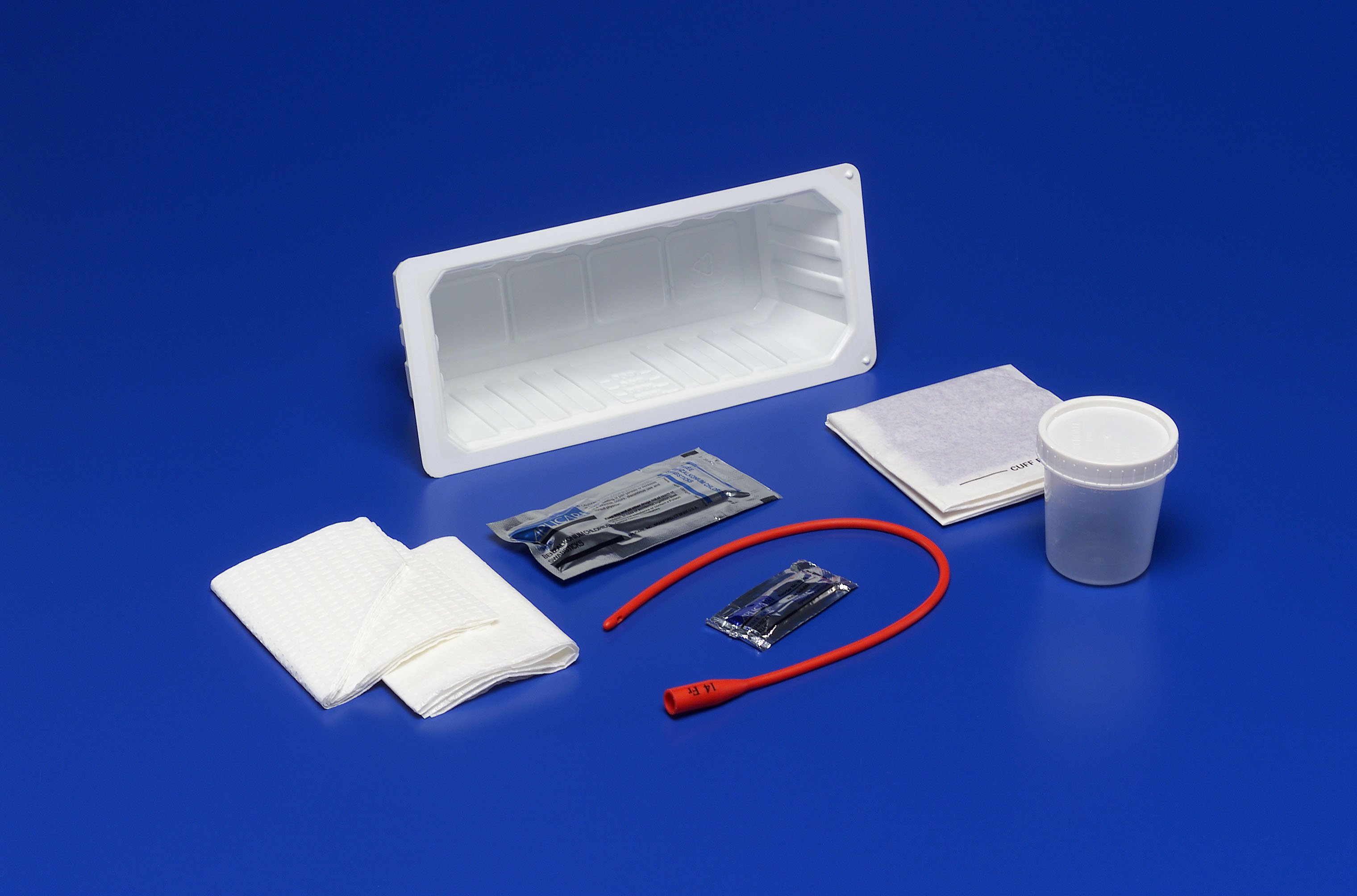 Dover Open Intermittent Urethral Catheter Tray, PVP MK 214610