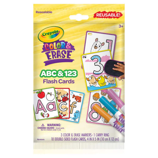 My First Crayola Color & Erase ABC & 123 Flash Cards