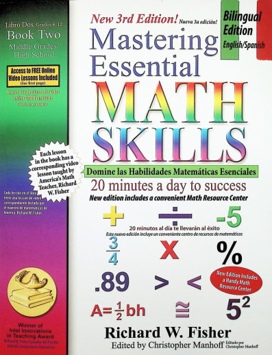 Mastering Essential Math Skills Book 2, Bilingual Edition (English/Spanish)