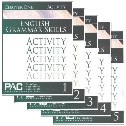 English Grammar Skills Activities Package (Chapters 1-5)