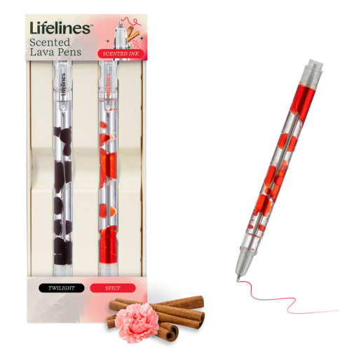 Scented Lava Pen Set 2-Pack (Black/Red)