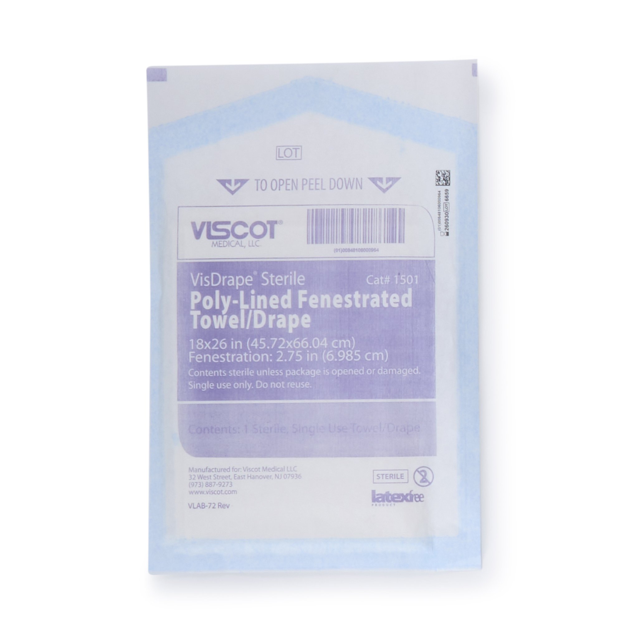 Viscot Sterile Minor Procedure Surgical Drape, 18 x 26 Inch MK 339916