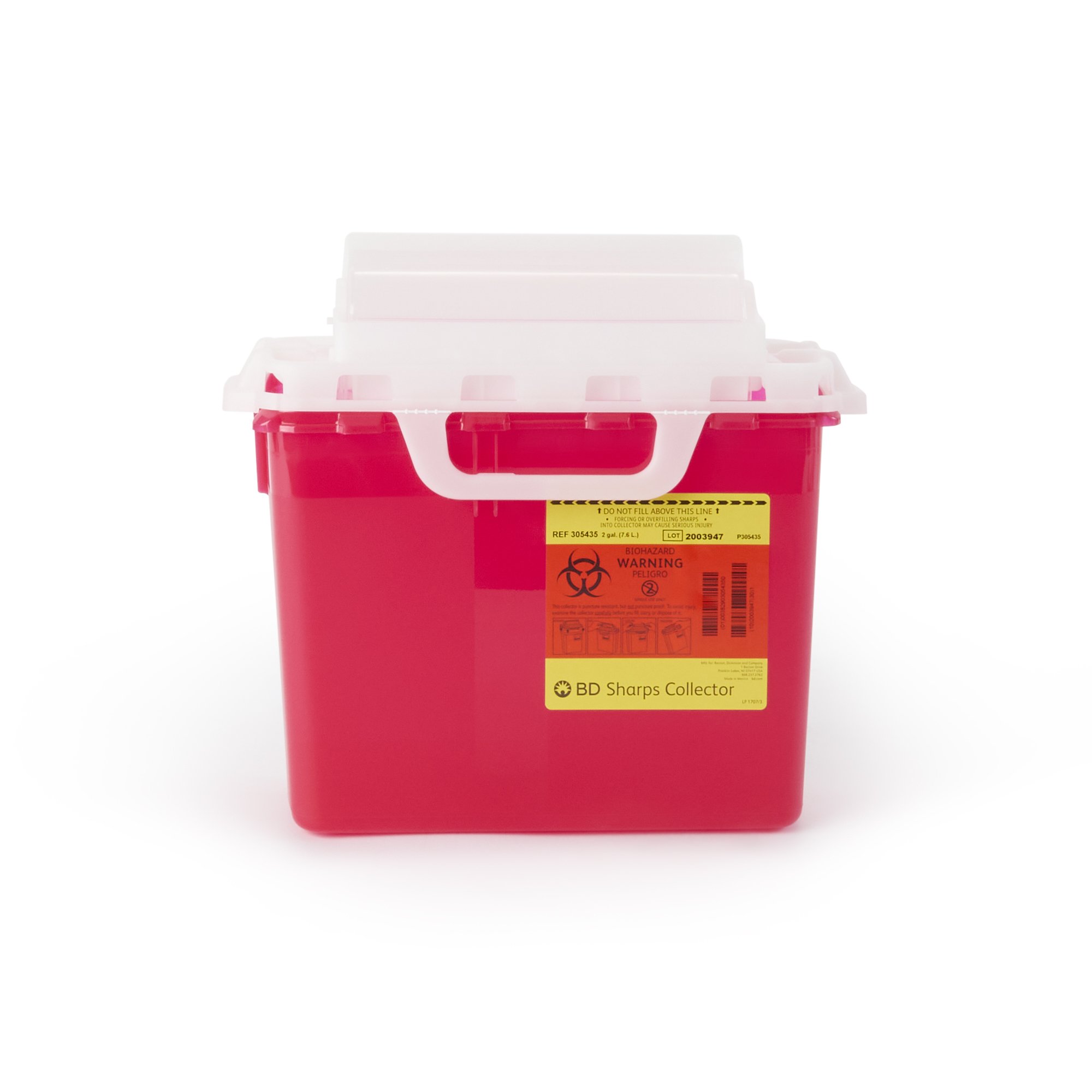 BD Multi-purpose Sharps Container, 12-1/2 x 10-7/10 x 6 Inch MK 326023