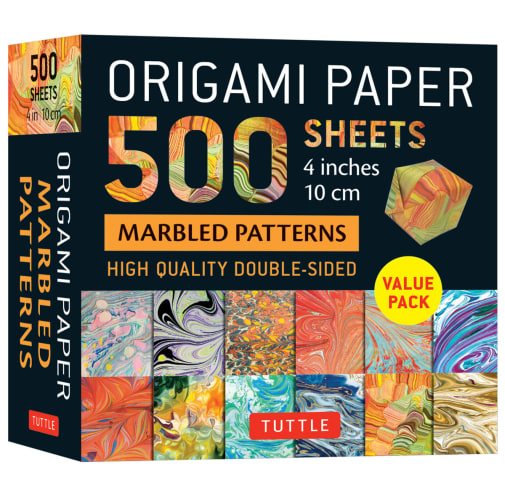 Origami Paper 500 Sheets Marbled Patterns 4"