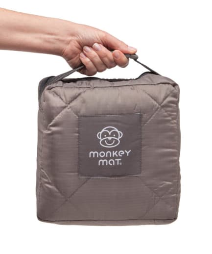Quilted Monkey Mat - Gray Groove
