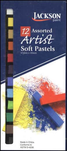 Jackson Assorted Artist Soft Pastels Set of 12