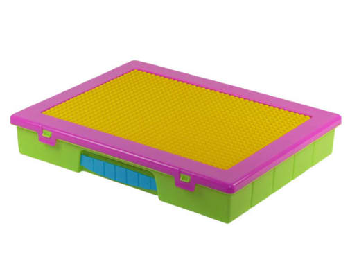 Block 'n' Go Large Organizer Case with Plate - Multi Brite