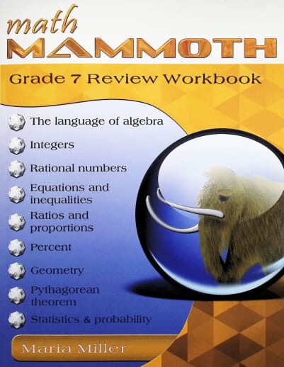 Math Mammoth Grade 7 Review Workbook