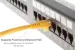 Cat6A Ethernet Patch Cable, Half-moon Boot, UTP, 2 ft, Yellow