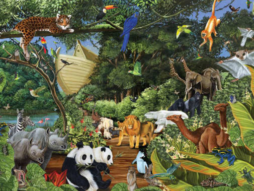 Cobble Hill Noah's Gathering Puzzle (Family 400 Piece Puzzle)