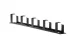Kendall Howard 1U Tool-less 5 D-Ring Cable Manager