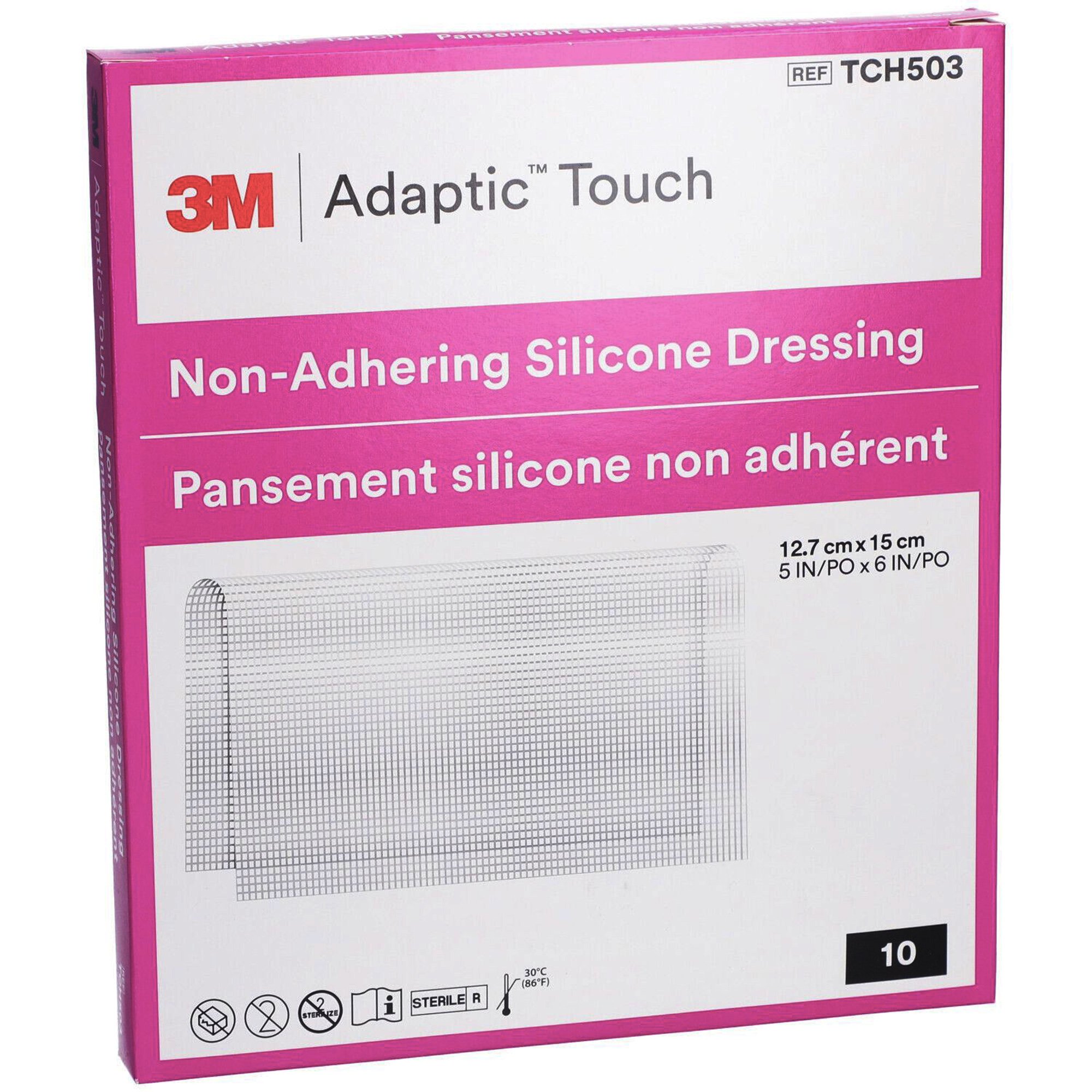 Wound Contact Layer Dressing 3M Adaptic Touch 5 X 6 Inch Sterile MK 1227568