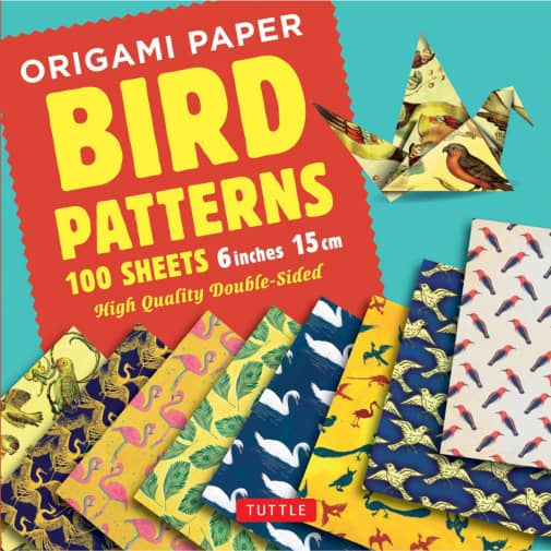 Origami Paper - 100 Sheets Bird Patterns 6" (15 cm)
