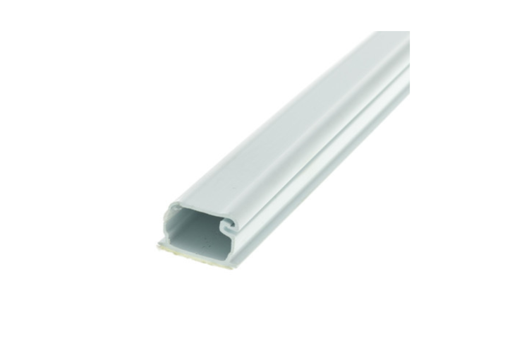 3/4in Surface Mount Cable Raceway, Straight White 6ft, 20pk