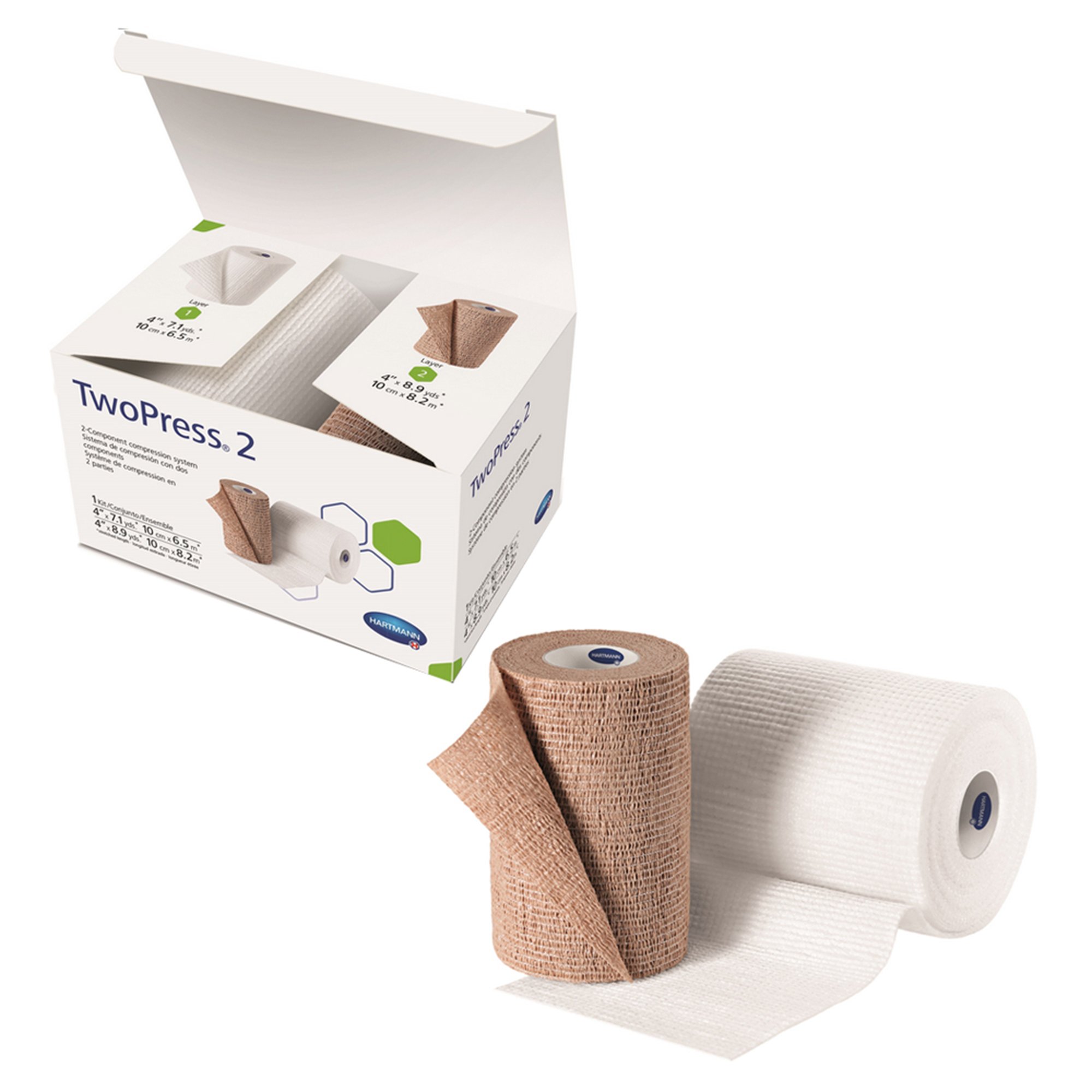 TwoPress 2 Self-adherent Closure Two-Layer Compression Bandage System MK 1086182