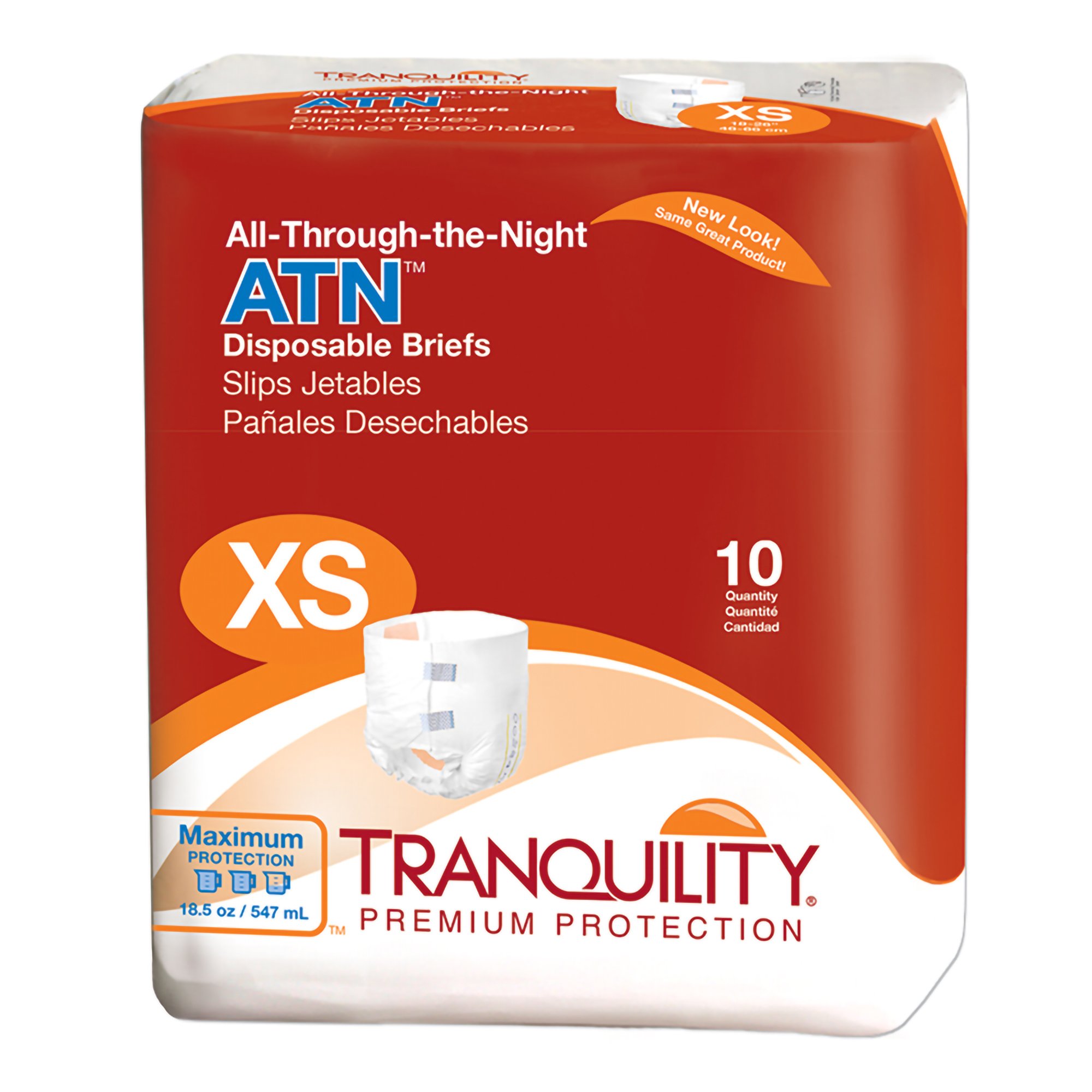 Tranquility ATN Maximum Protection Incontinence Brief, Extra Small MK 445129