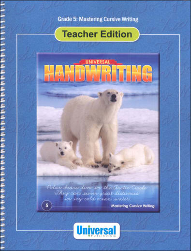 Mastering Cursive - Grade 5 Teacher Edition (2022)