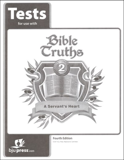 BJU Press Bible Truths 2 Tests 4th Edition