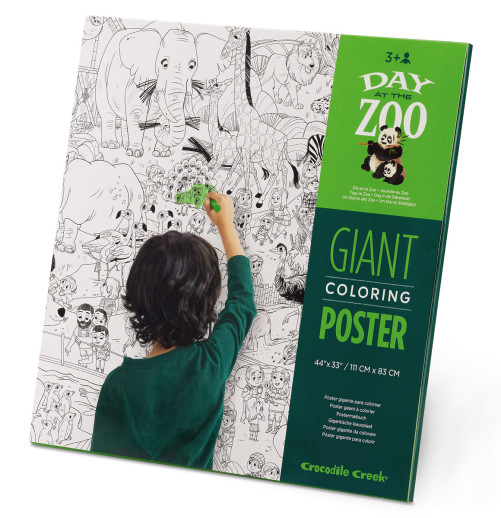 Giant Coloring Poster - Day at the Zoo