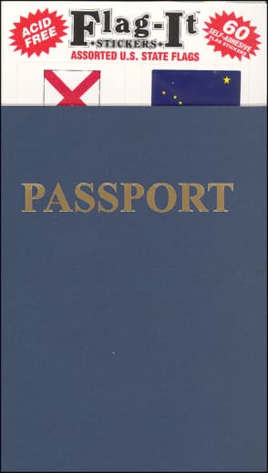 Passport Book and State Flag Stickers