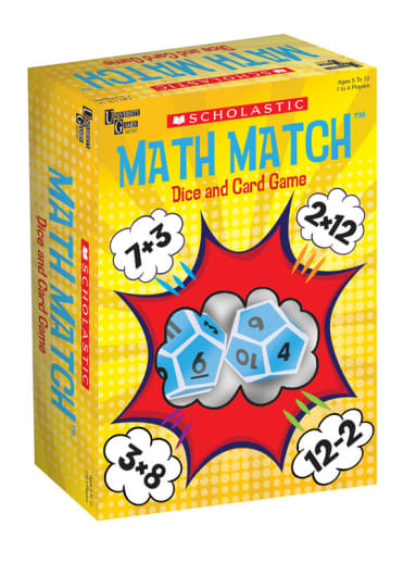 Scholastic Math Match Dice and Card Game
