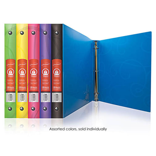 Binder - 3-Ring Swirl 1" (assorted colors)