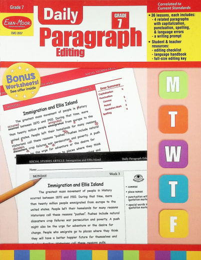 Daily Paragraph Editing Grade 7