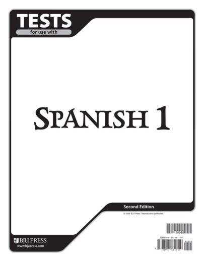 BJU Press Spanish 1 Tests 2nd Edition