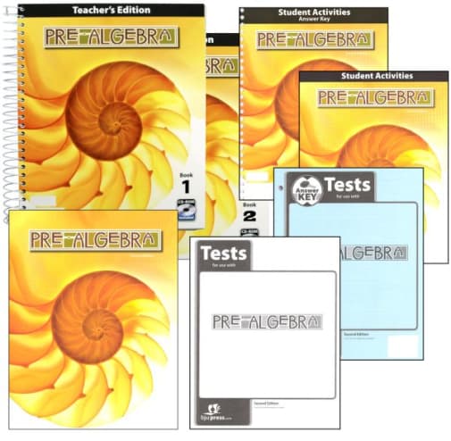 BJU Press Pre-Algebra Home School Kit 2nd Edition