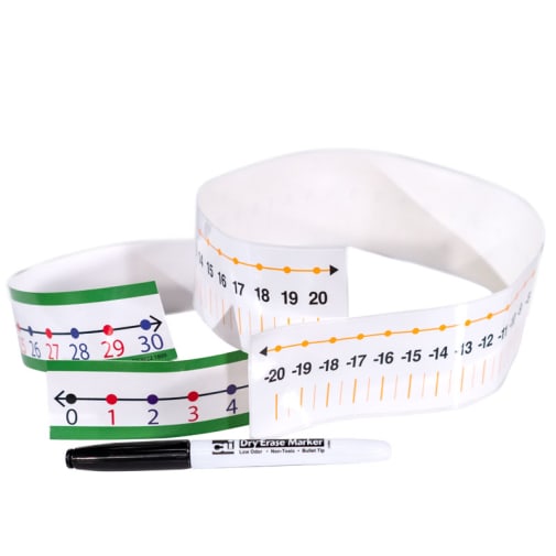 Student Number Lines with Wipe-Off Crayon or Marker
