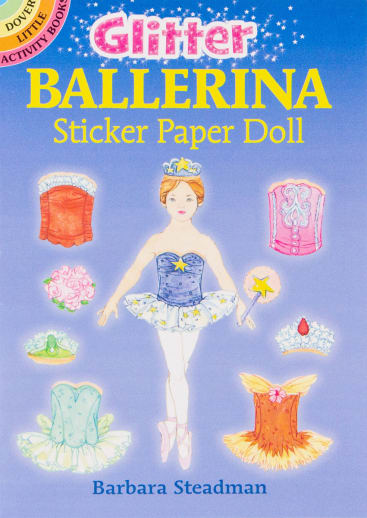 Glitter Ballerina Sticker Paper Doll
