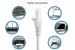 Cat5e Shielded Ethernet Patch Cable, Half-moon Boot, 5 ft, White