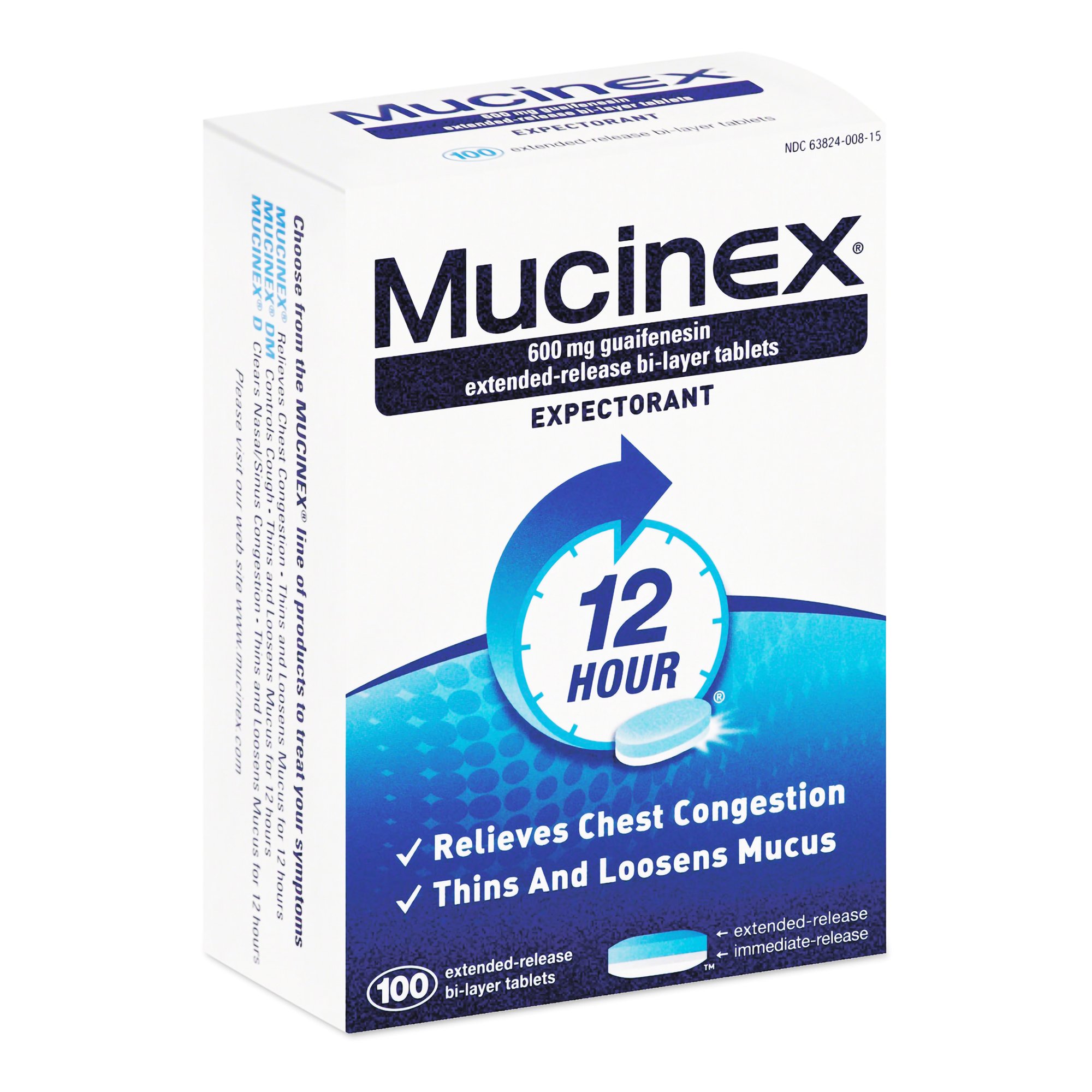 Mucinex Guaifenesin Cold and Cough Relief MK 777455