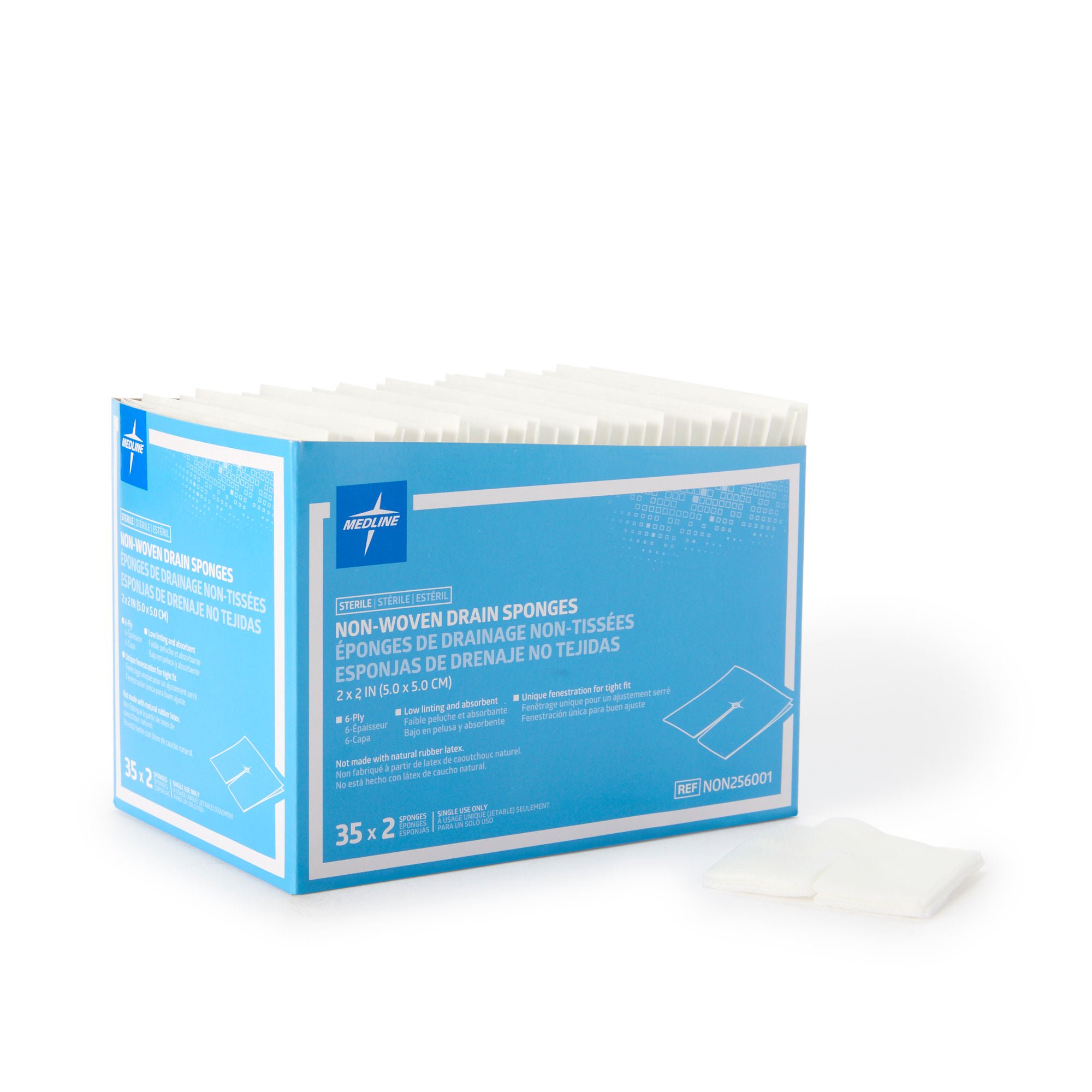 I.V. Sponge Medline 2 X 2 Inch 6-Ply Sterile 2 per Pack MK 1198567