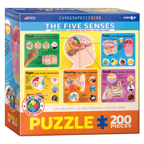 Eurographics Five Senses Puzzle - 200 Pieces