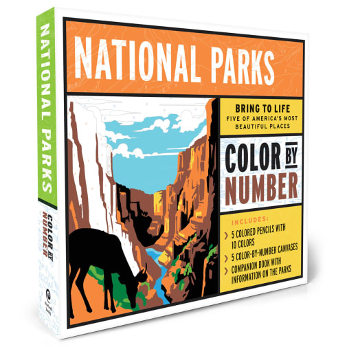 National Parks Color by Number Kit