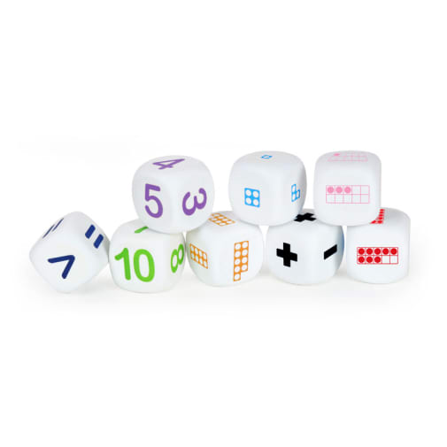 Math Dice (set of 8)