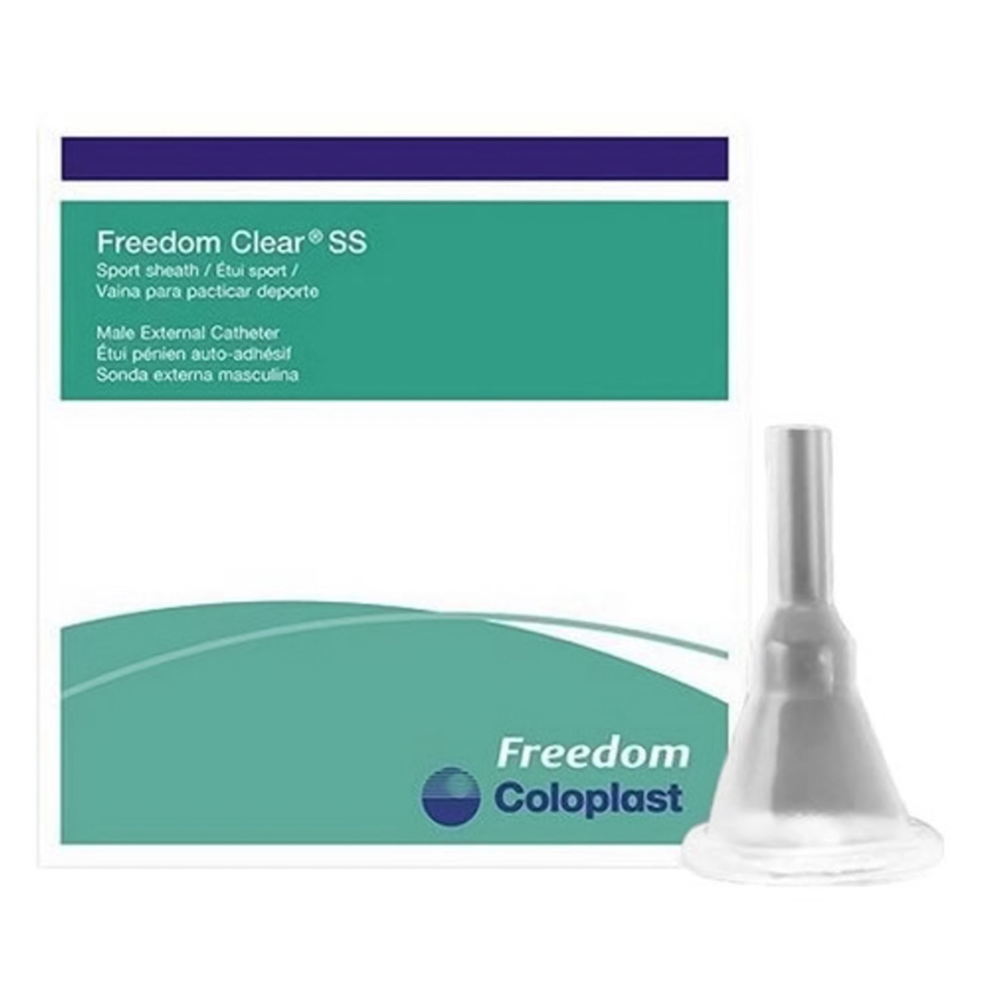 Freedom Clear SS Male External Catheter, 23mm diameter, Sport length MK 461687