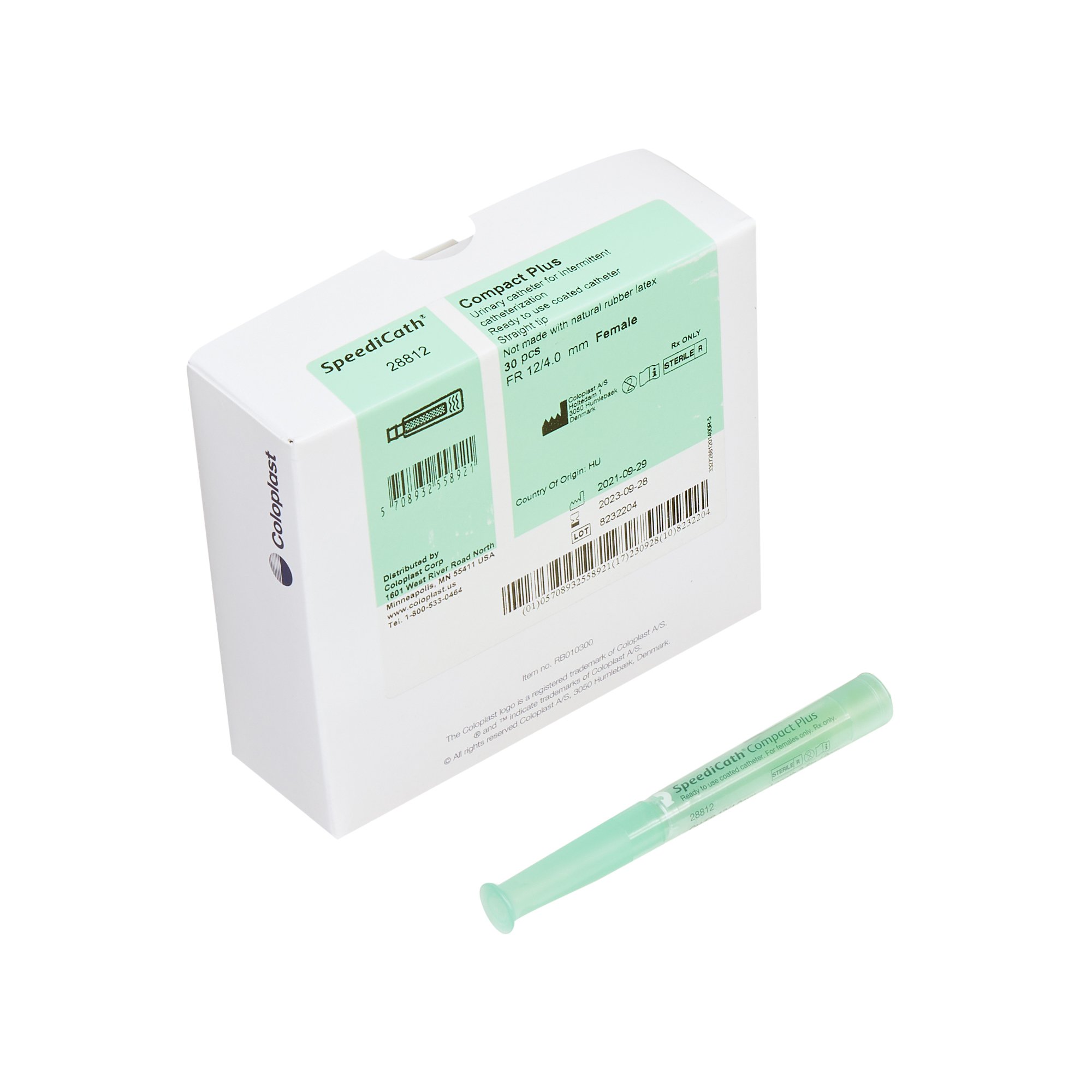 SpeediCath Compact Plus Female Catheter, 12 Fr, Straight MK 906219