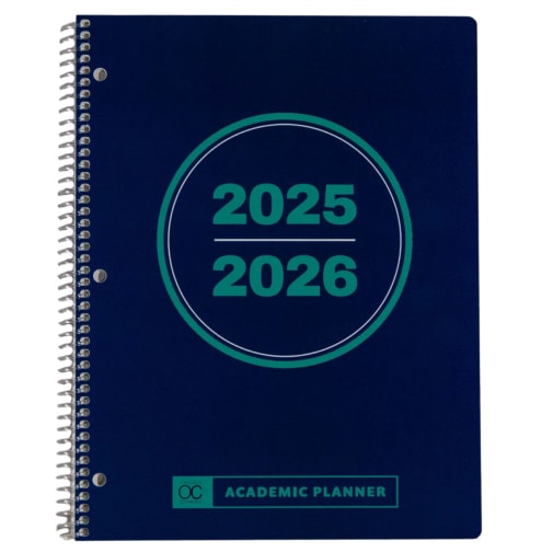 Academic Planner - Letter Size: Blueberry Kiwi July 2025 - June 2026