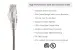 Cat6 Slim Ethernet Patch Cable, Snagless, 7 ft, Gray