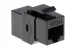 Cat5e RJ45 Inline Coupler Type Keystone Jack, Black