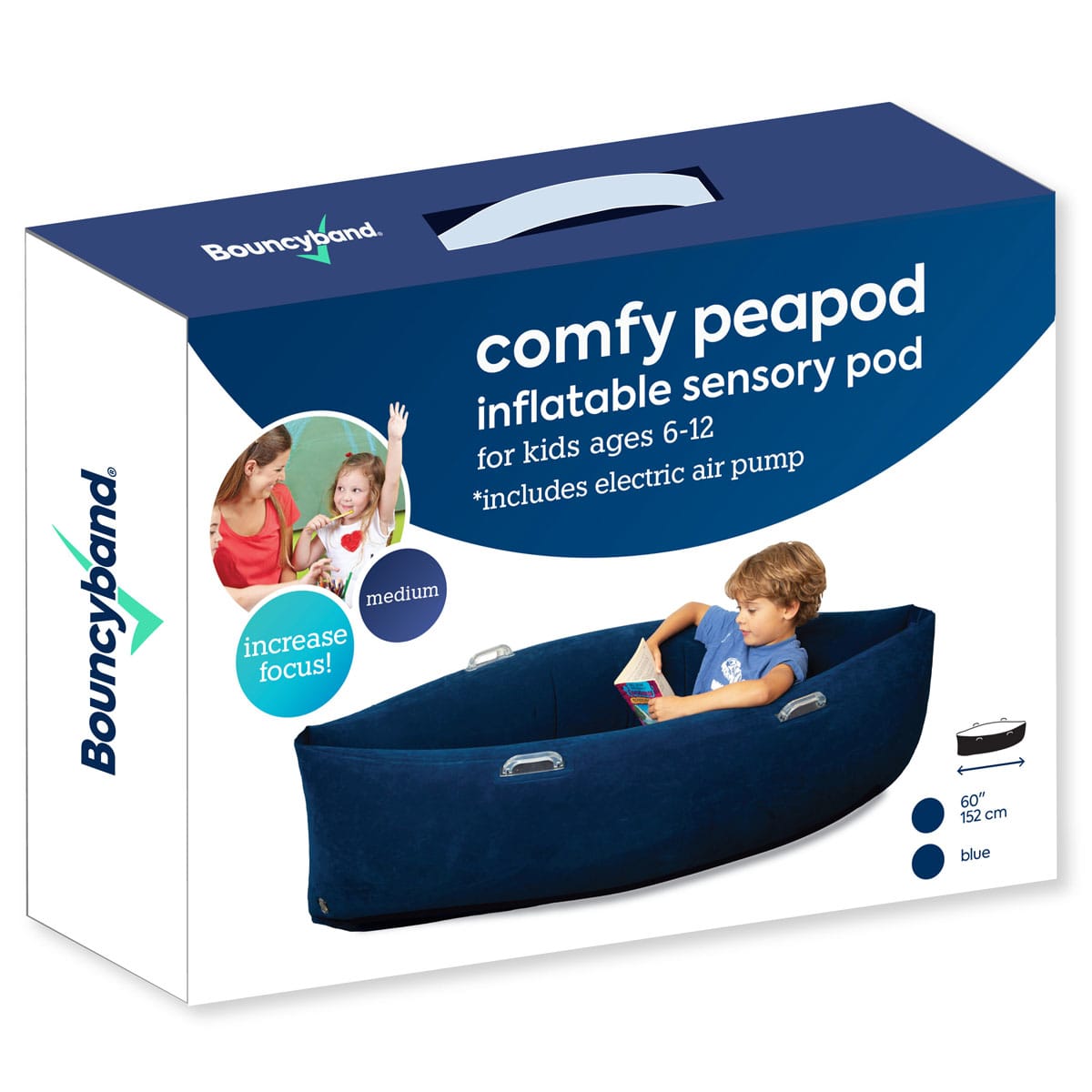 Comfy Hugging Peapod Medium 60" - Blue