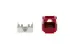 Cat6A RJ45 110 Type Keystone Jack, Red