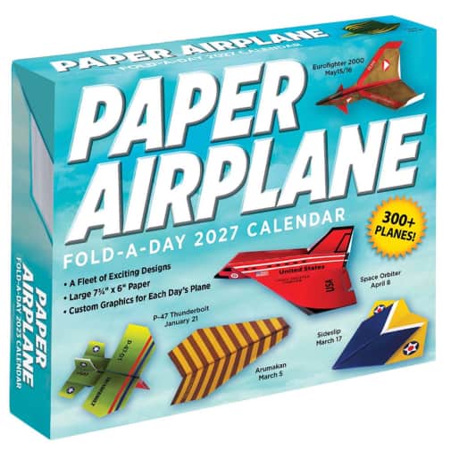 Paper Airplane Fold-A-Day 2027 Calendar