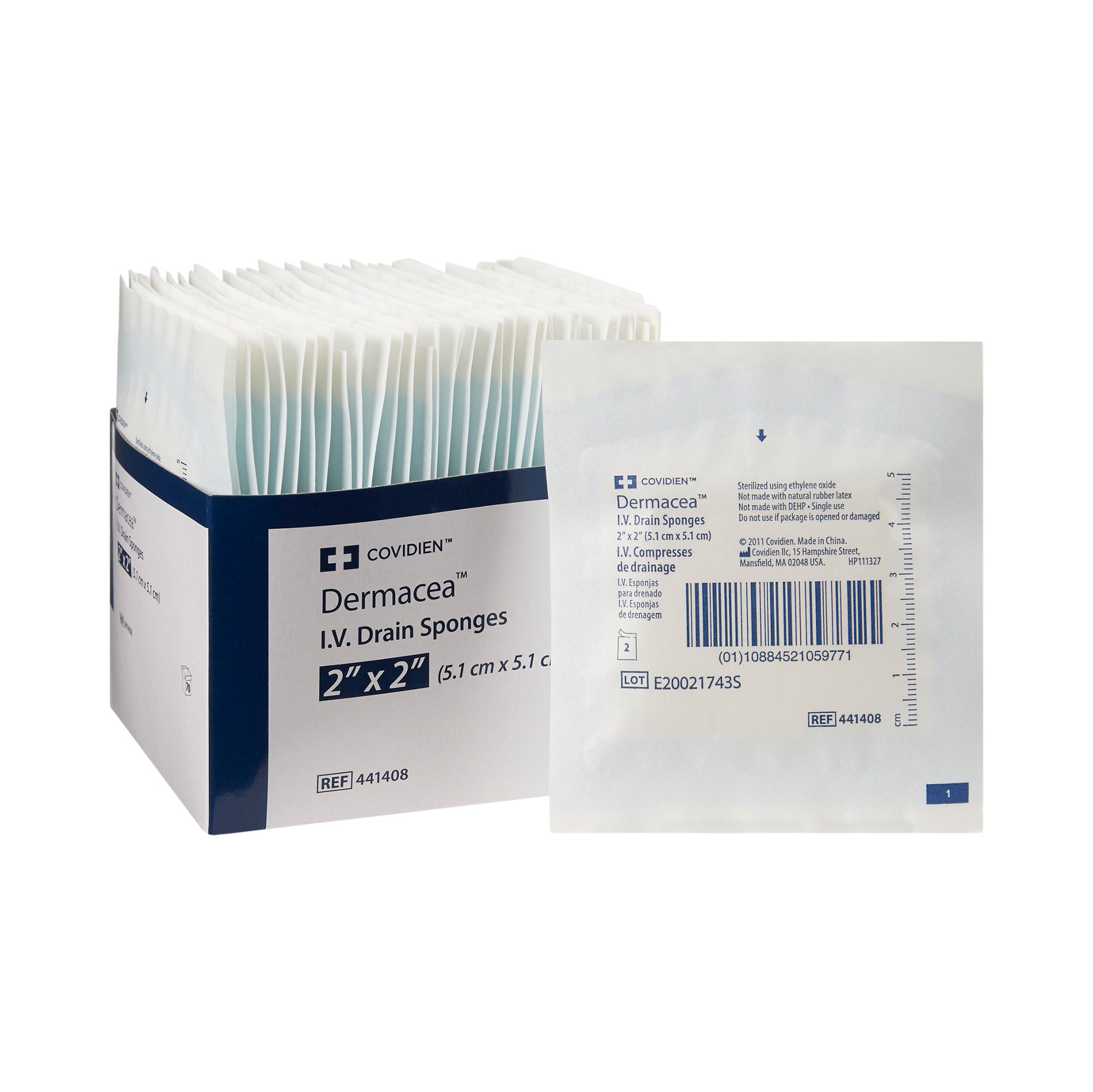 Dermacea I.V. Dressing, 2 x 2 Inch, 6-Ply MK 516680