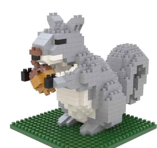 Mini Building Blocks: Gray Squirrel (387 pieces)